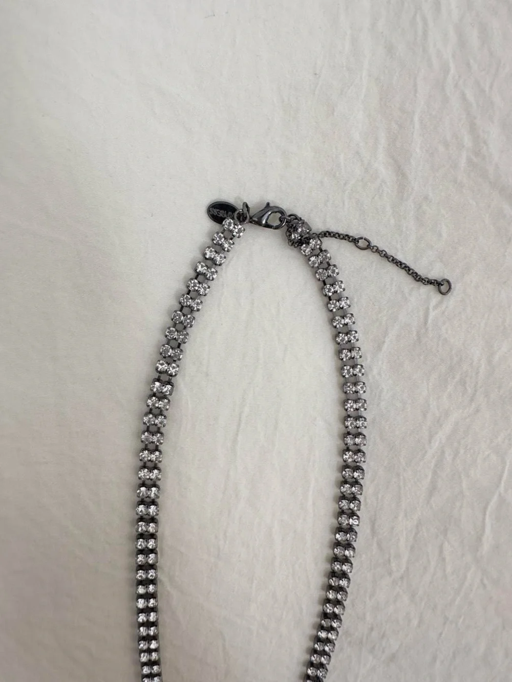 Rhinestone Drop Necklace